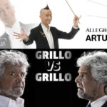 Arturo Brachetti e Beppe Grillo